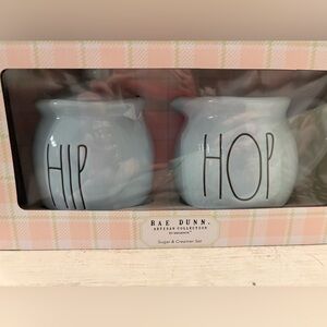 Rae Dunn Blue Hip Hop Sugar & Creamer Set